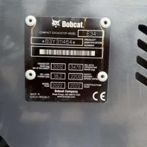 Bobcat E34 3.5 Tonnes Mini Excavator - Image 12