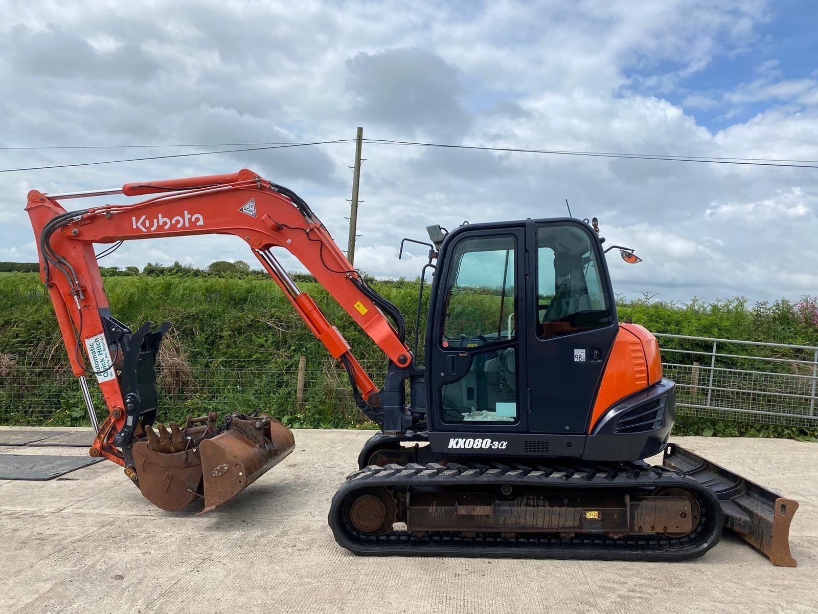 Used 2013 Kubota KX080-3  Excavator