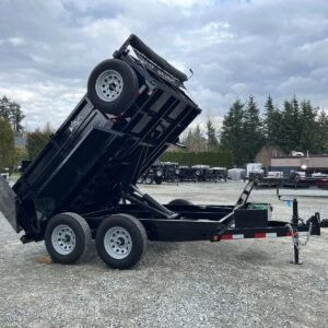 hydraulic dump trailer 7′ X 10′ Dump w/ 26″ Walls