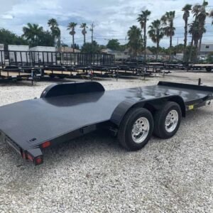 flat bed trailer 7×18 STEEL DECK CAR TRAILER 70DM-18 - Image 4