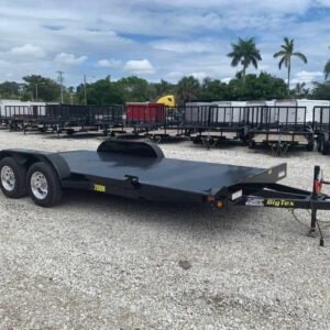 flat bed trailer 7×18 STEEL DECK CAR TRAILER 70DM-18 - Image 6